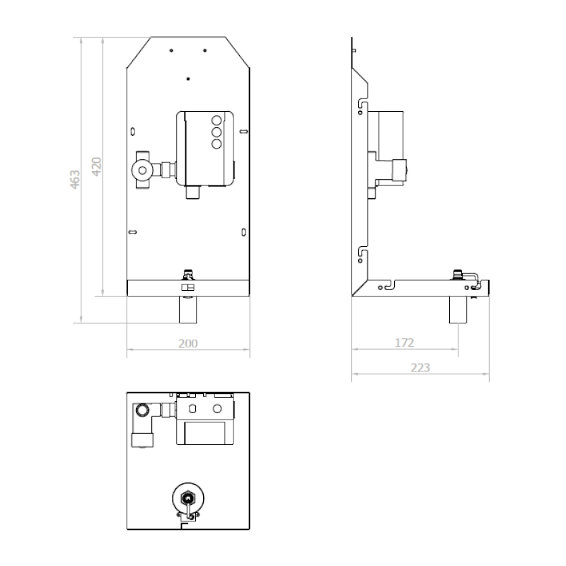 VELOX zrcadlová skříňka 80cm se senzorovým dávkovačem mýdla, vodovodní baterií a osoušečem rukou MUM000114