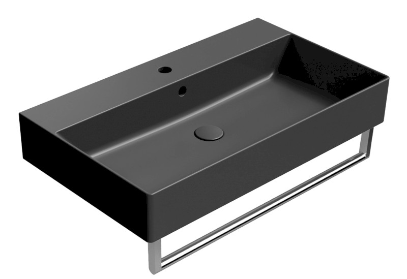 KUBE X keramické umyvadlo 80x47cm, černá mat 9422126