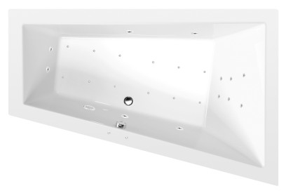 TRIANGL R hydromasážní vana, 180x120x50cm, Attraction Hydro-Air, chrom 20611.4010