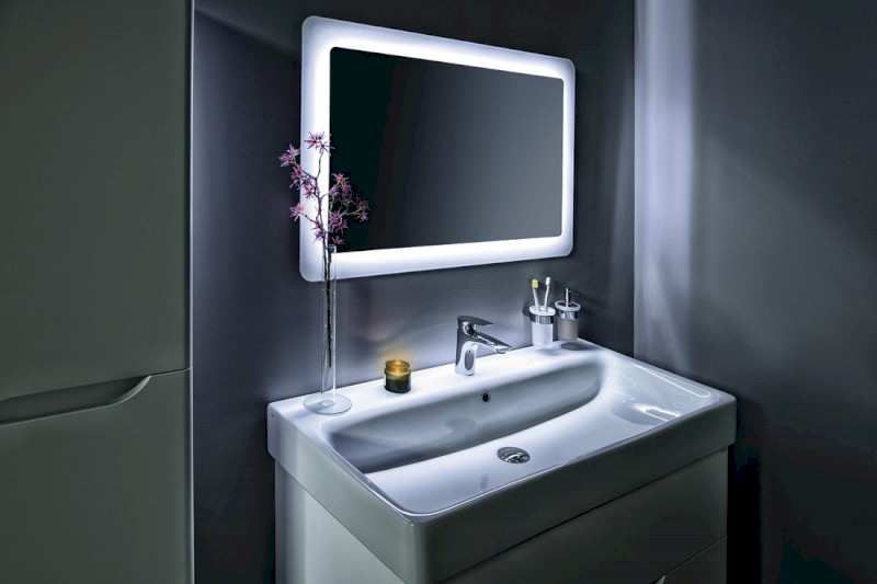 MEDIENA umyvadlová skříňka 96x51x48,5cm, bílá mat/bílá mat MD100