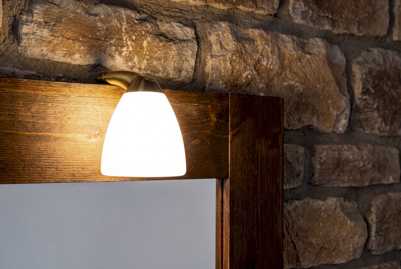 CANDELA nástěnné LED svítidlo, 4 W, 83x108x114mm, IP44, bronz E27175CI-1508