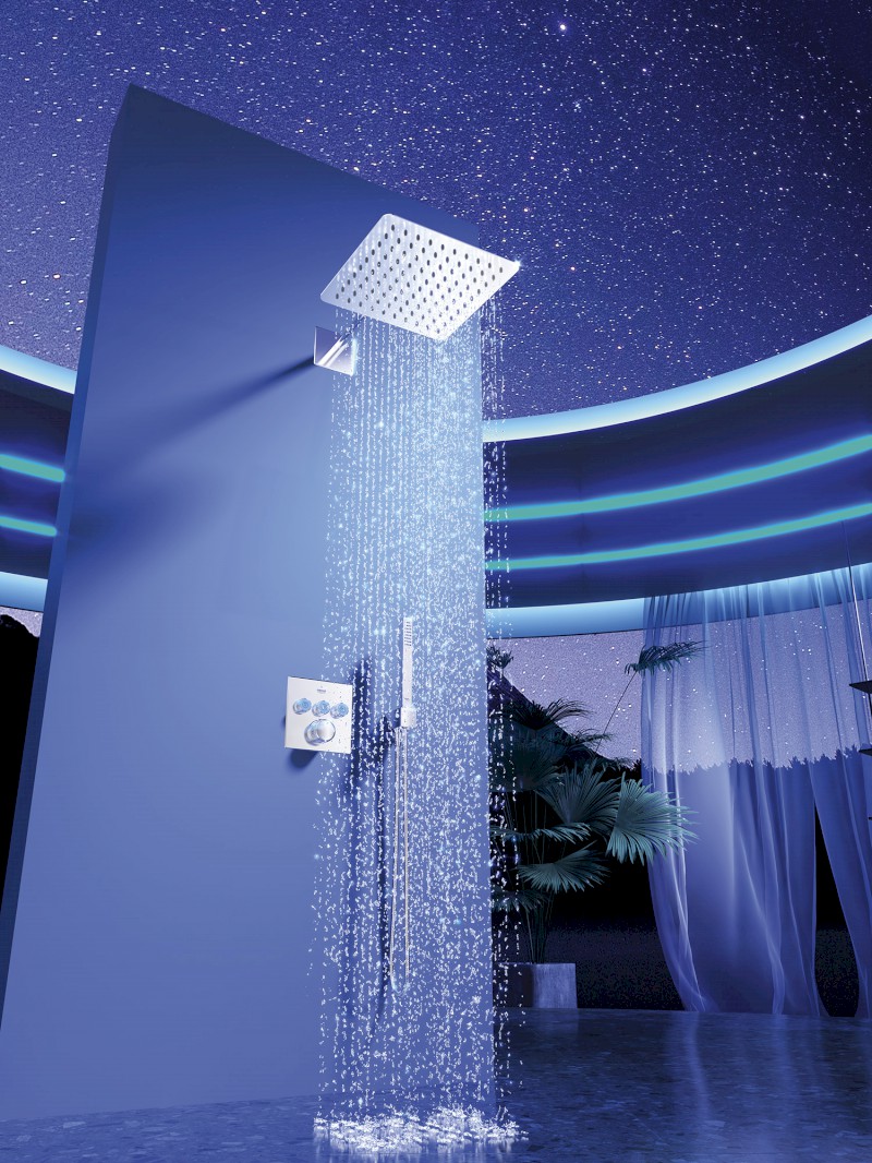 RAINFALL hlavová sprcha, 250x250mm, nerez lesk RN564