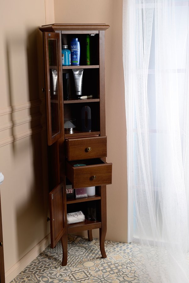 RETRO skříňka vysoká 40x170x36cm, buk, levá 1663