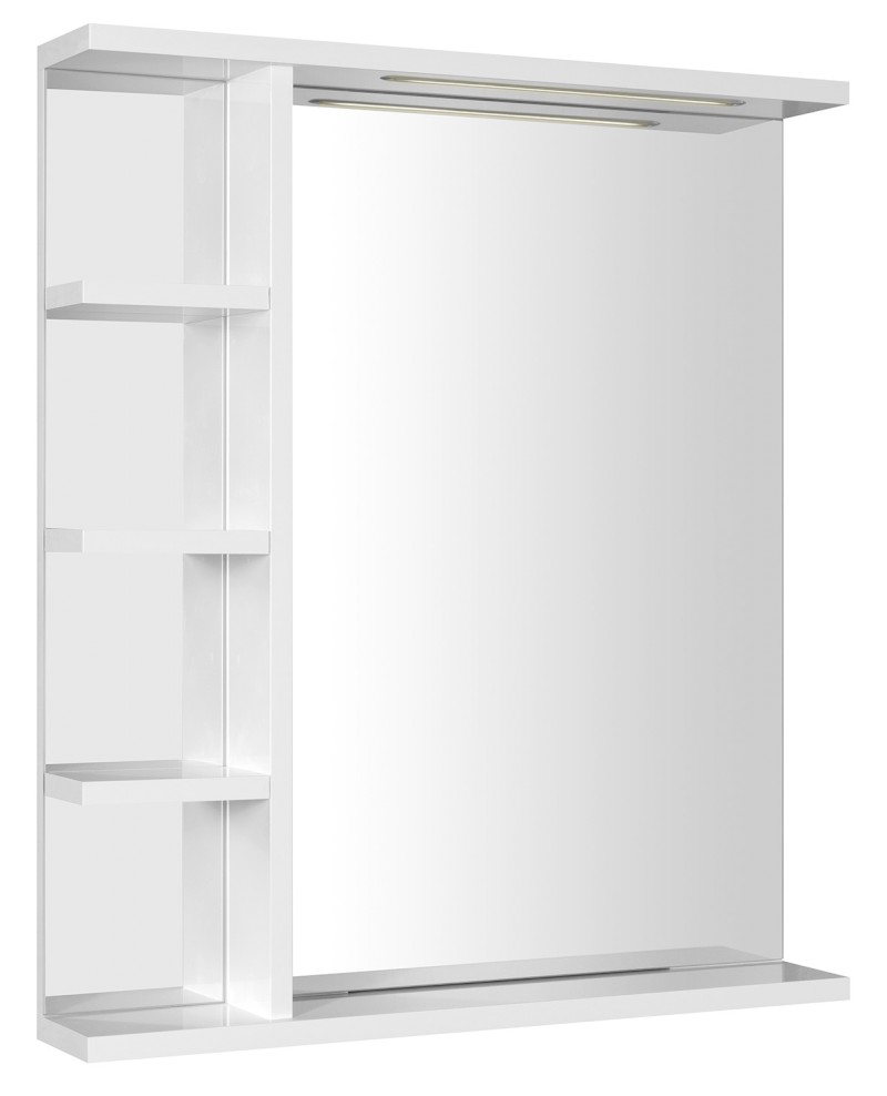 KORIN STRIP zrcadlo s LED osvětlením a policemi 60x70x12cm KO370S