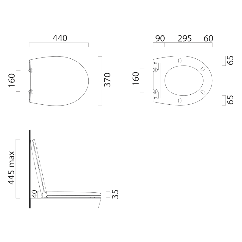 MODO WC sedátko, Soft Close, Quick Release, bílá mat/chrom MS93C09