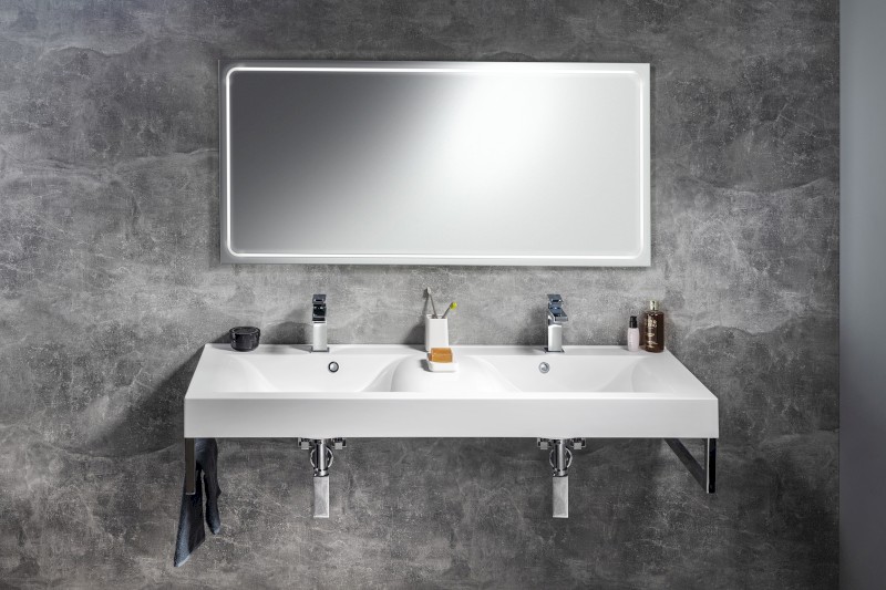 GEMINI zrcadlo s LED osvětlením 130x60cm GM130