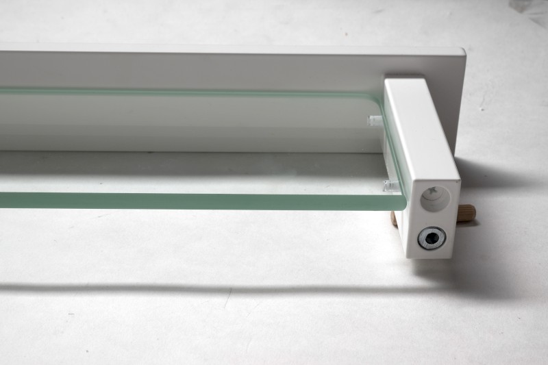 PATRON skleněná police 78cm, bílá PX785W