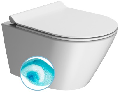 KUBE X závěsná WC mísa, Swirlflush, 36x50cm, bílá dual-mat 941609