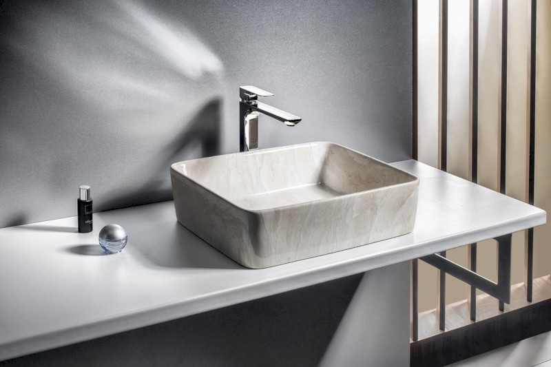 DALMA keramické umyvadlo na desku, 48x38cm, marfil MM527