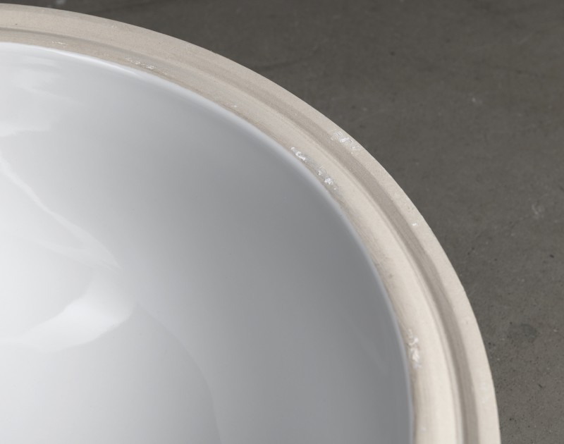 Keramické umyvadlo pod desku, 38x38cm, bílá MA037