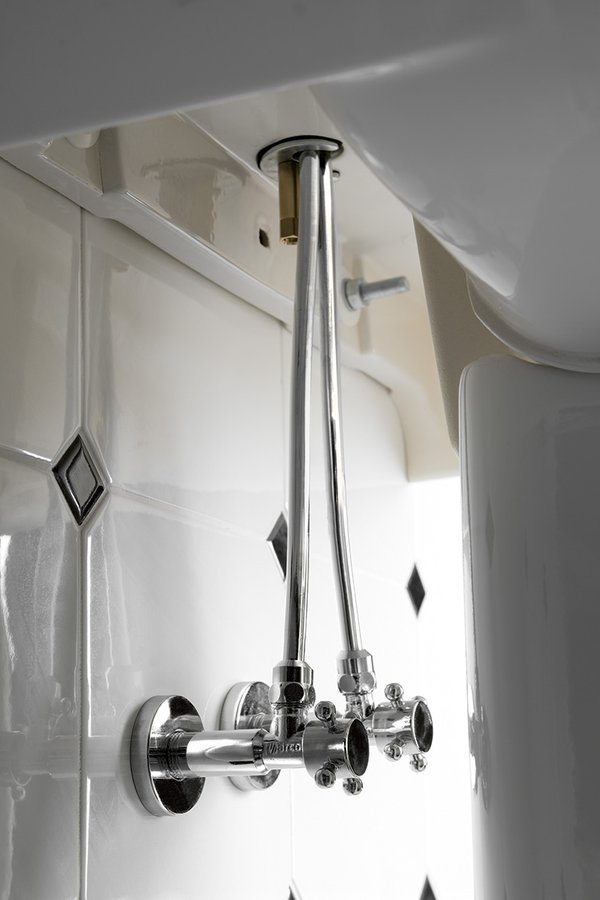 Pevná připojovací trubka 10mm-M10x1, 60 cm, chrom TUB61