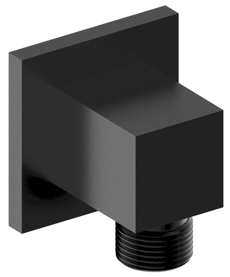 Vývod sprchy, hranatý, černá mat 1205-02B