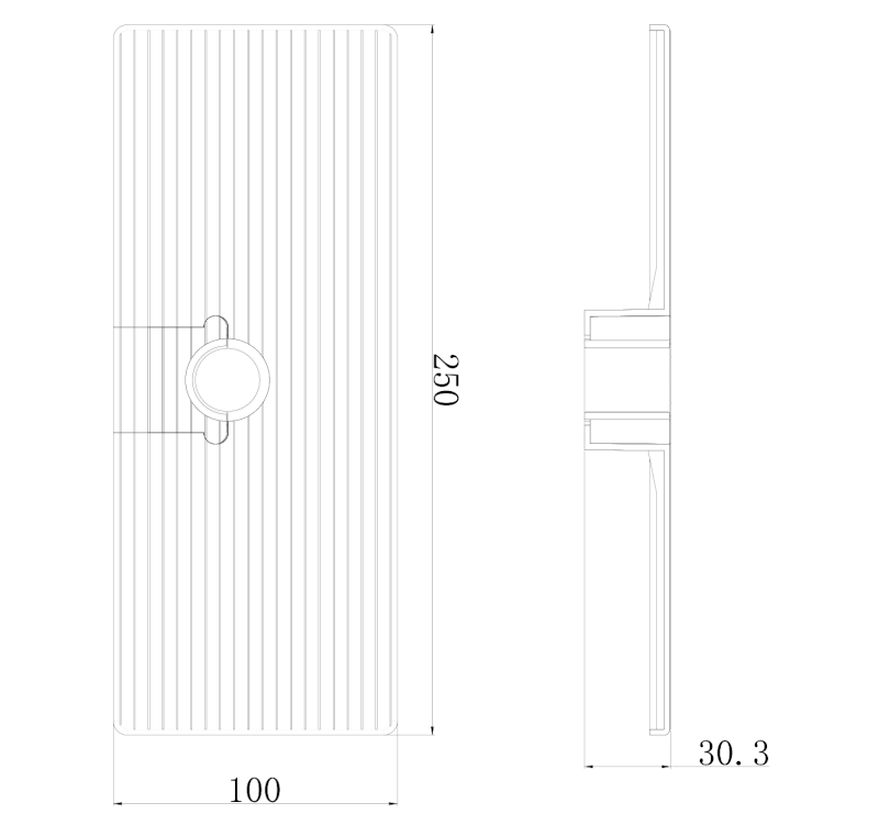 Police na sprchovou tyč 18, 20, 22, 25mm, ABS/chrom SK111