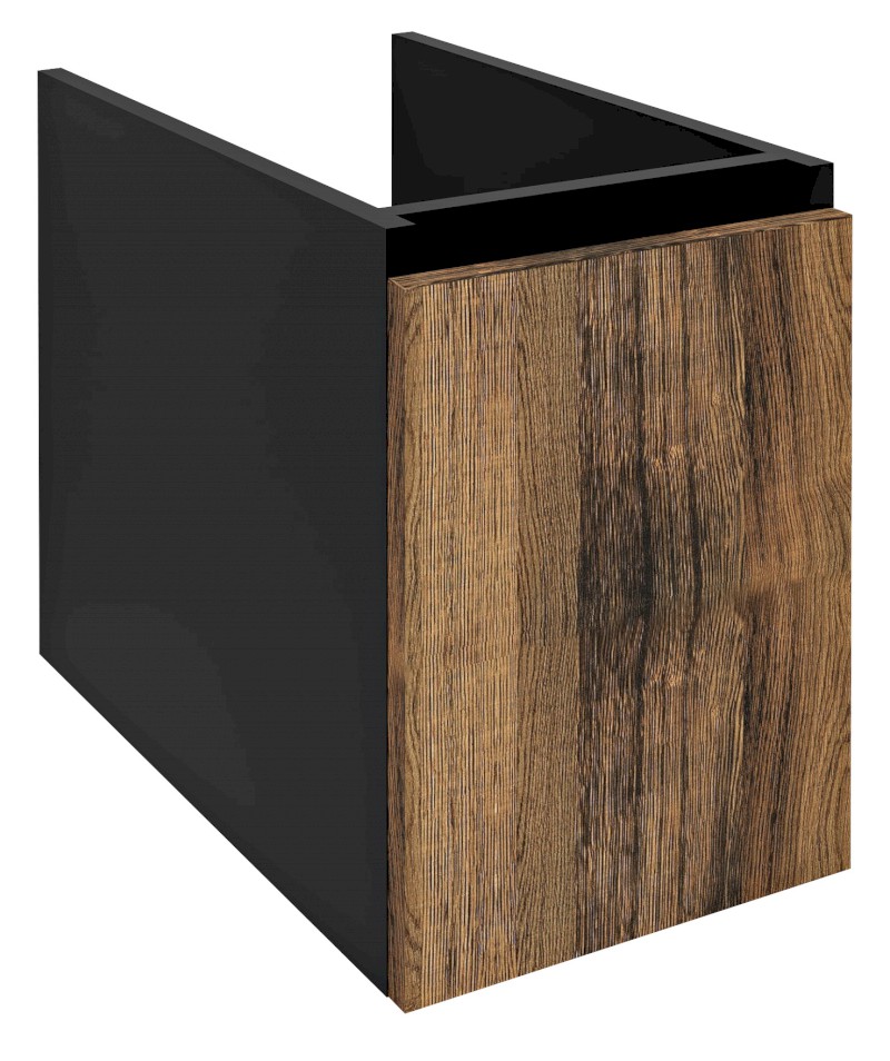 LOREA skříňka spodní dvířková 30x44x51,2cm, pravá/levá, dub collingwood/černá mat LE030-1935