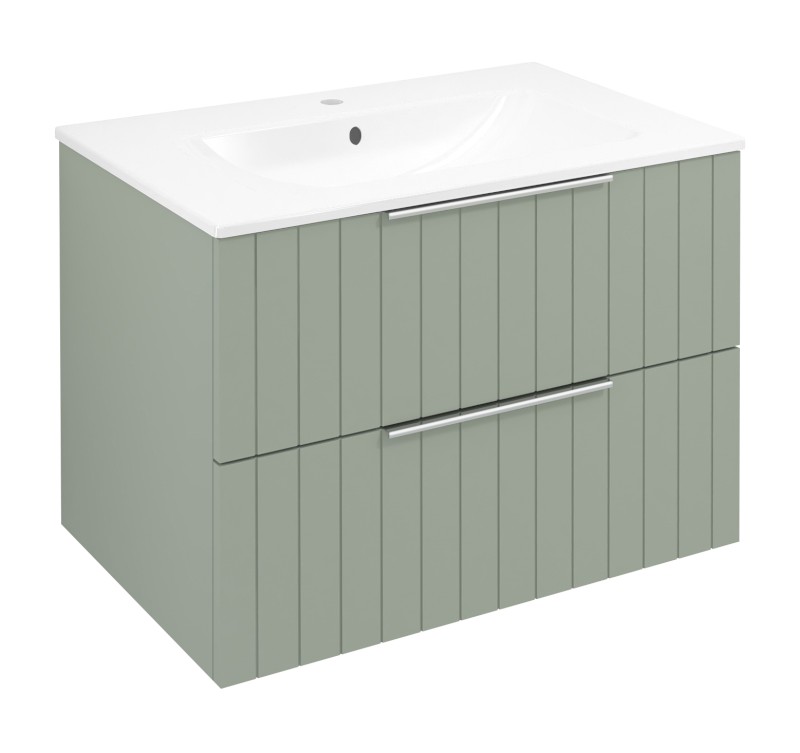 CIRASA STRIP umyvadlová skříňka 69,8x52x46cm, verde CR701-4444S