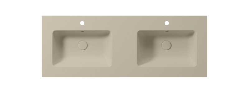 PURA keramické dvojumyvadlo Slim 122x46cm, creta mat 8888108