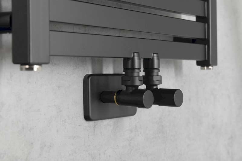 COMPACT BLACK připojovací sada ruční rohová, černá mat CP5115BS