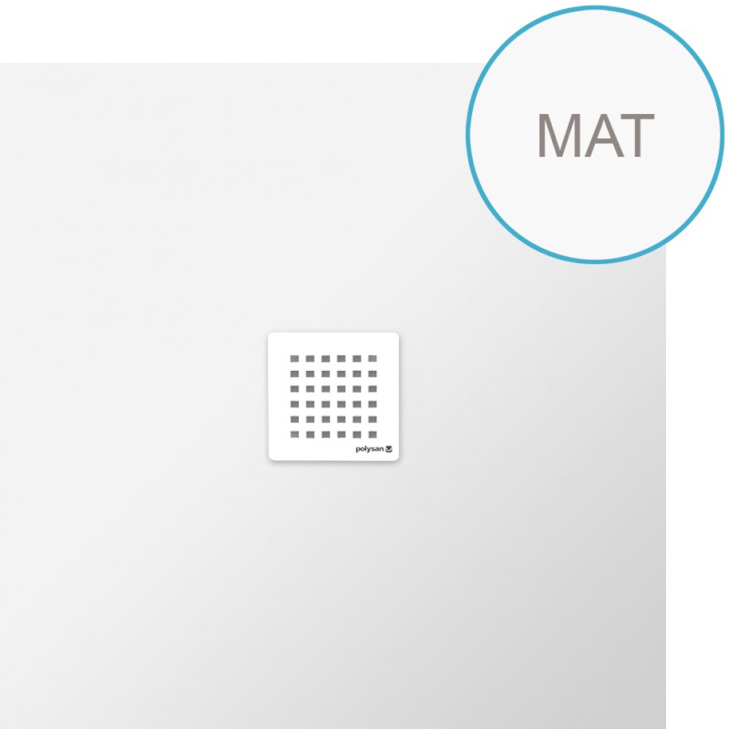 FLEXIA vanička z litého mramoru s možností úpravy rozměru, 90x90cm, bílá mat 71546MAT