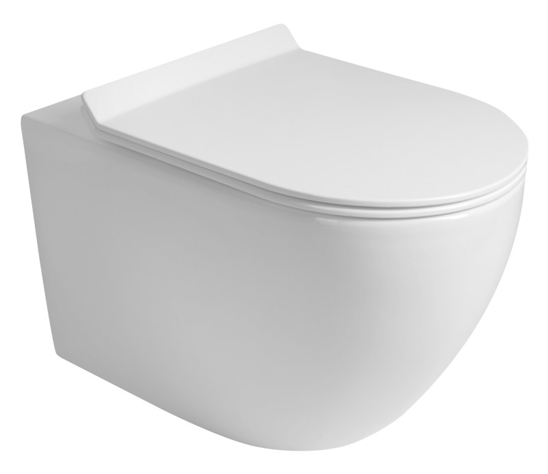 CARLO závěsná WC mísa, Vortex Rimless, 36x53cm, bílá PRX.101.851