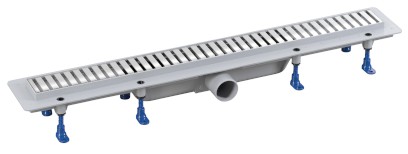 Podlahový žlab s nerezovým roštem, L-710, DN50 700.157.2