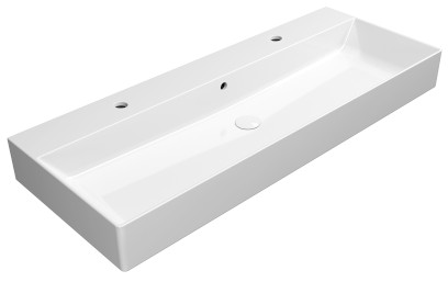 KUBE X keramické dvojumyvadlo 120x47cm, bílá ExtraGlaze 9424211