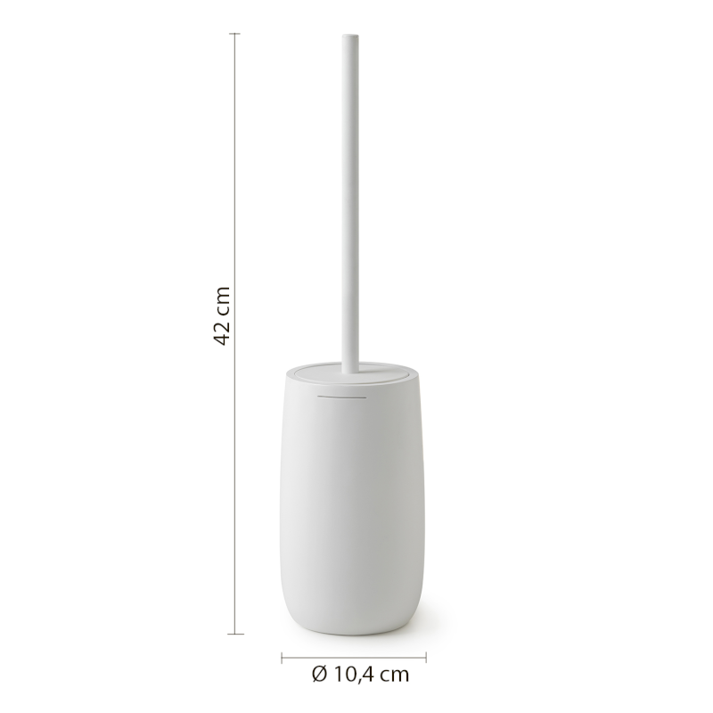 KIRA WC štětka na postavení, bílá mat KI3302