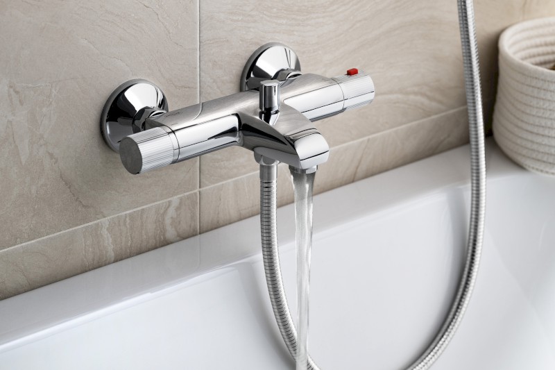 ACTION nástěnná vanová termostatická baterie, chrom MB106