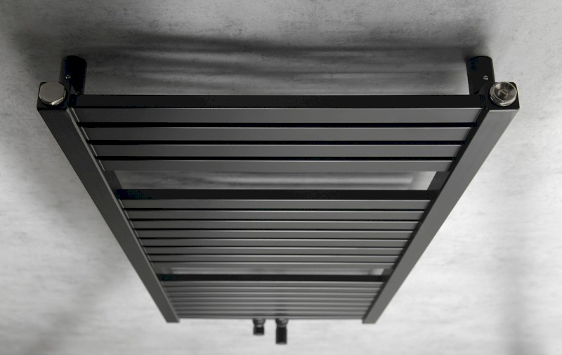 TONDI otopné těleso rovné 450x970 mm, středové připojení, černá mat DT456T