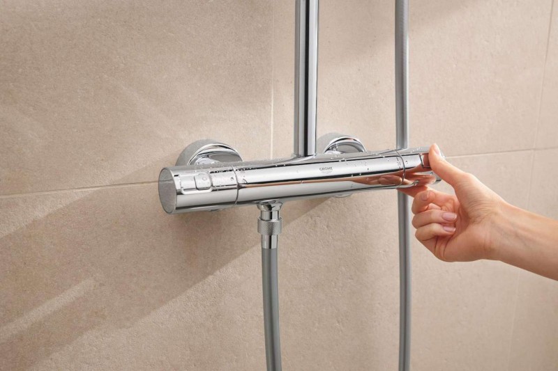 Vitalio Comfort Sprchový set s termostatem, 25x25 cm, 2 proudy, chrom GROHE 26696001