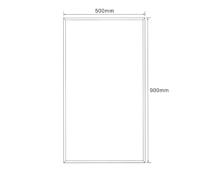 FLANCO zrcadlo s fazetou 50x90cm, CU free 22497