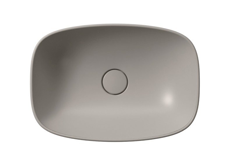 NUBES keramické umyvadlo na desku 50x35cm, tortora mat 978405