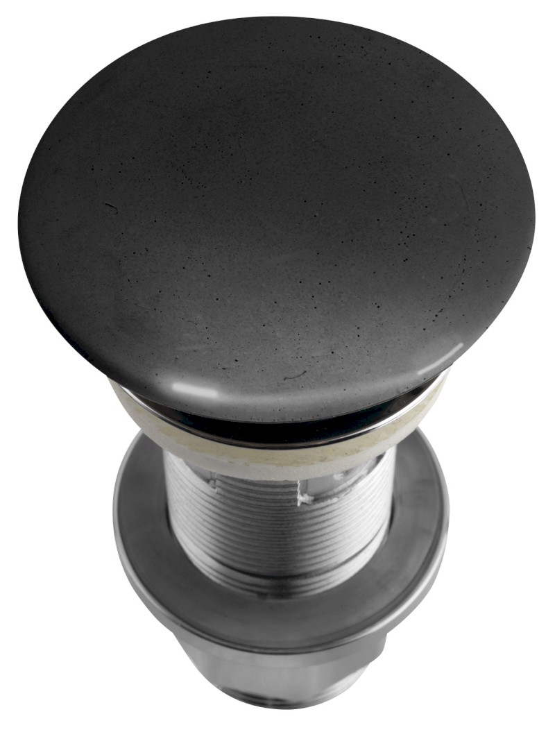 Umyvadlová výpust 5/4“, click-clack, betonová zátka, 10-80mm, antracit pololesk AS916