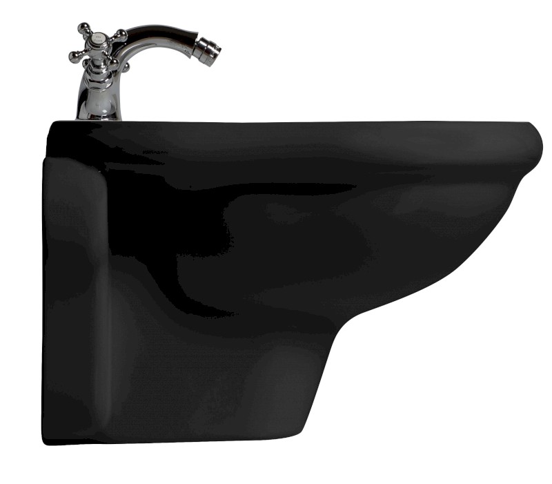 RETRO bidet závěsný 38x52cm, černá mat 102631
