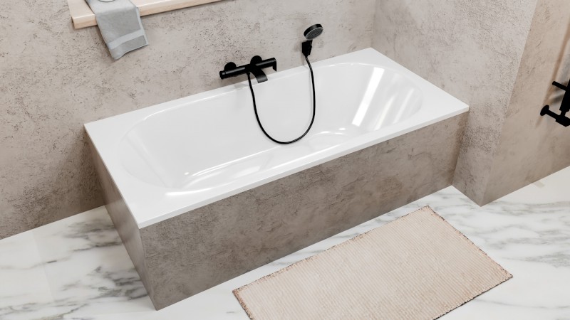 LEVANA obdélníková vana 170x80x39cm, bílá 71745