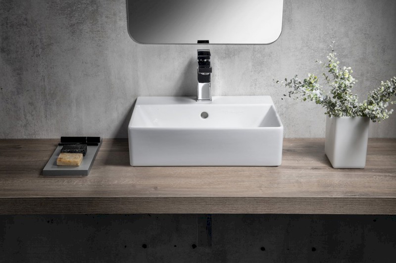 KUBE X keramické umyvadlo 45x35cm, bílá ExtraGlaze 9485111