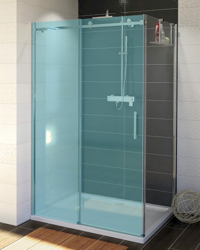 DRAGON boční stěna 900mm, čiré sklo GD7290