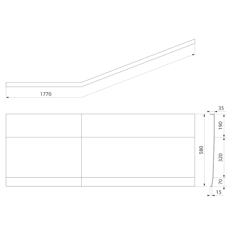 TIGRA L 170 panel čelní 90312