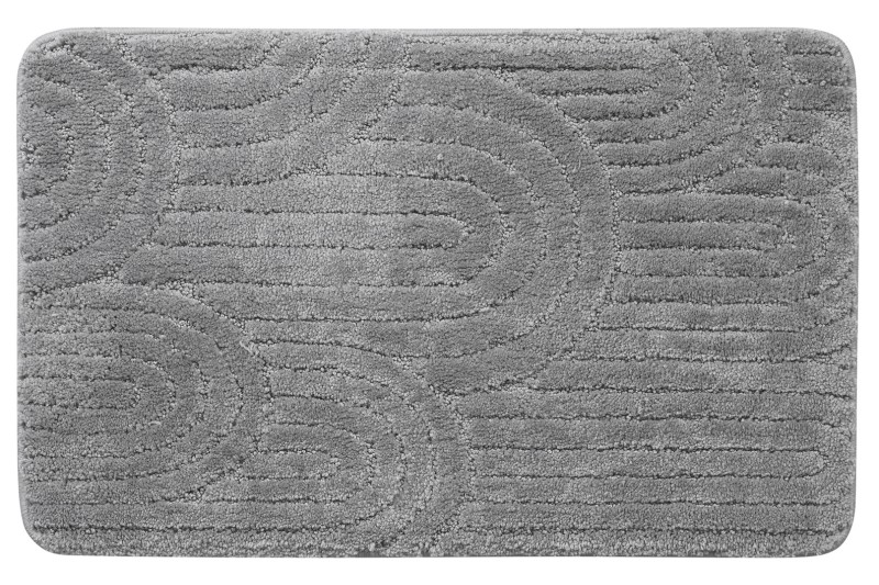 RIST koupelnová předložka, 50x80cm, 100% polyester, protiskluz, šedá NI8593