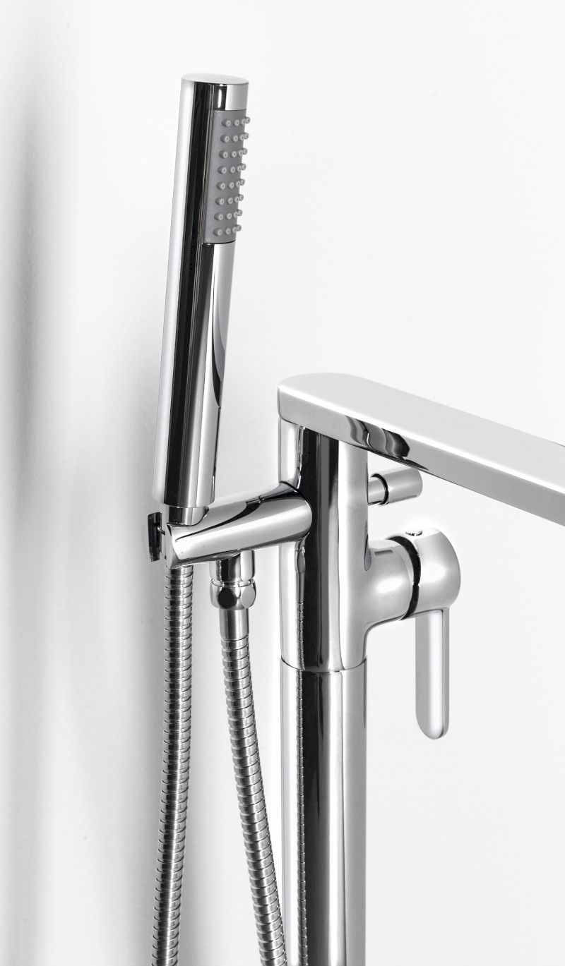 SEMA vanová baterie s připojením do podlahy, chrom ZU420