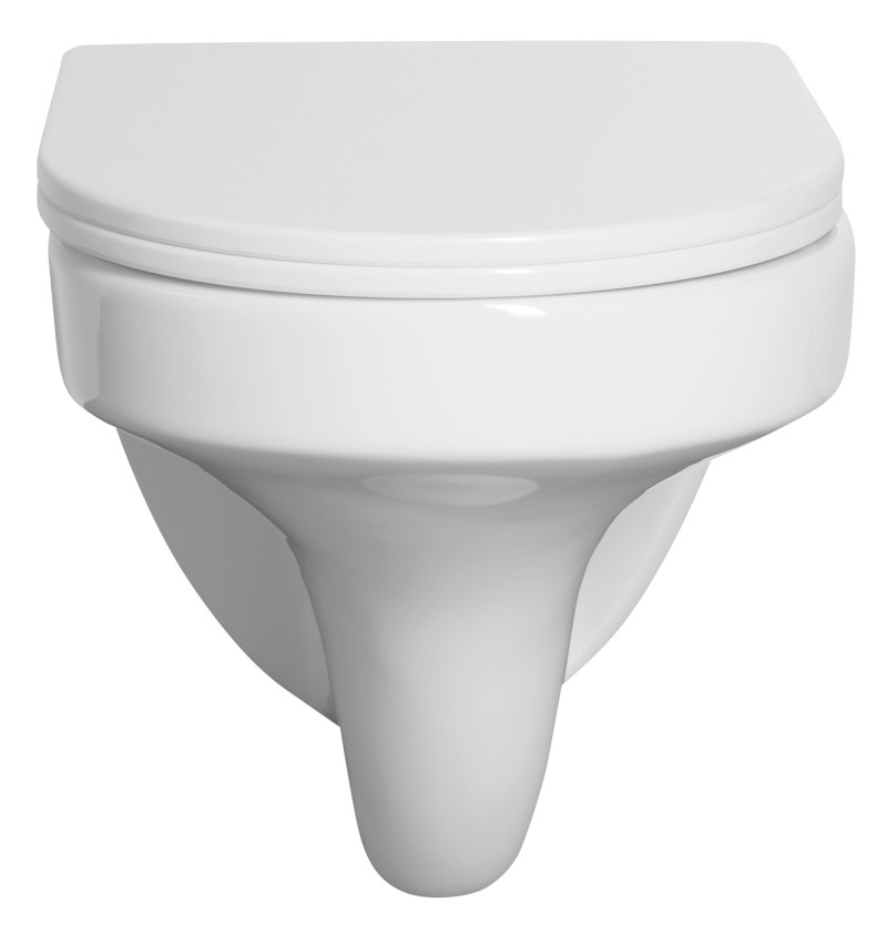 DENICA závěsná WC mísa, Vortex Rimless, 36x52cm, bílá PS8512