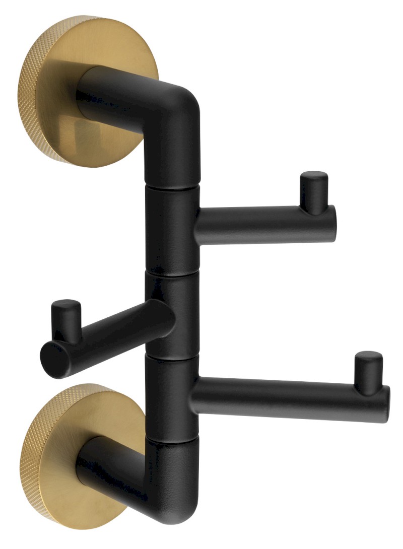 LARISSA trojháček otočný, černá/zlato mat WS063BG