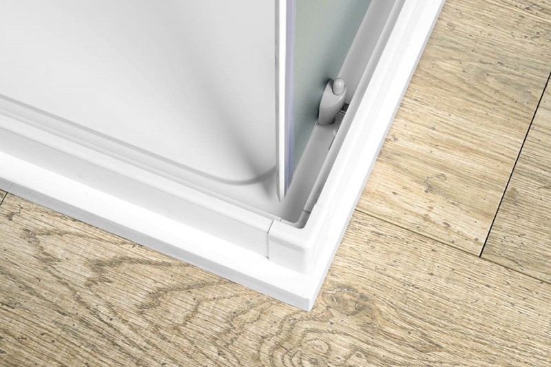 ALAIN čtvercová sprchová zástěna 900x900mm, sklo Brick BTQ900