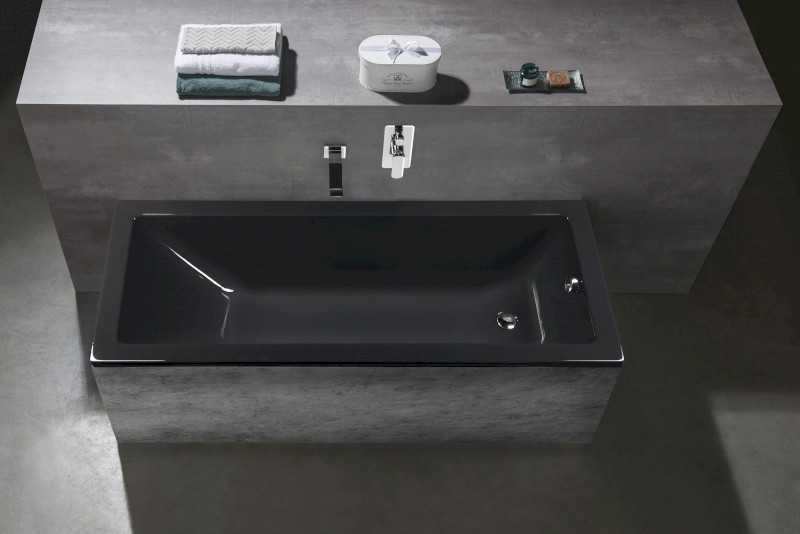 NOEMI obdélníková vana 170x70x39cm, šedá 71708.30