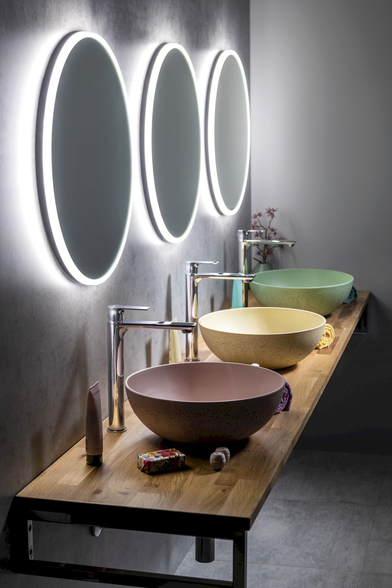 VISO kulaté zrcadlo s LED osvětlením ø 60cm VS060