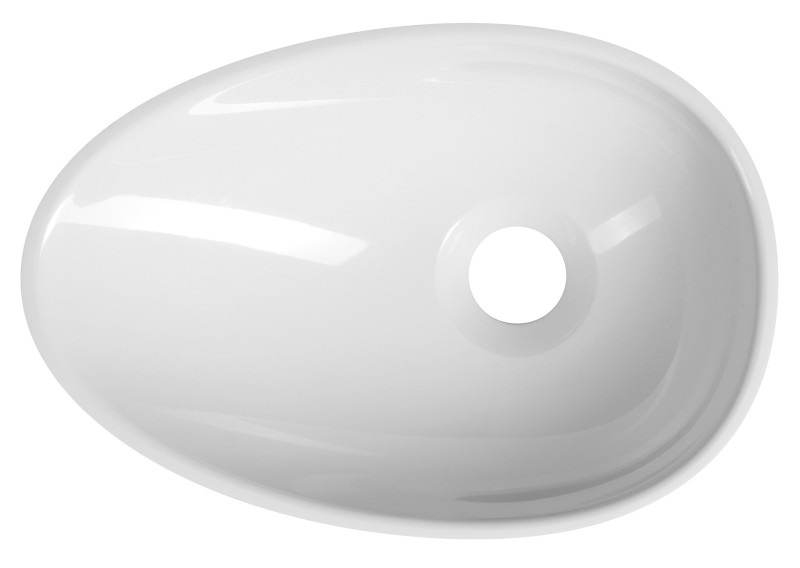 KEA umývátko na desku, litý mramor, 32x22cm, bílá KE320