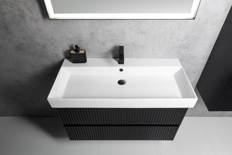 KARE 100 keramické umyvadlo nábytkové 98x46cm, bílá 17100