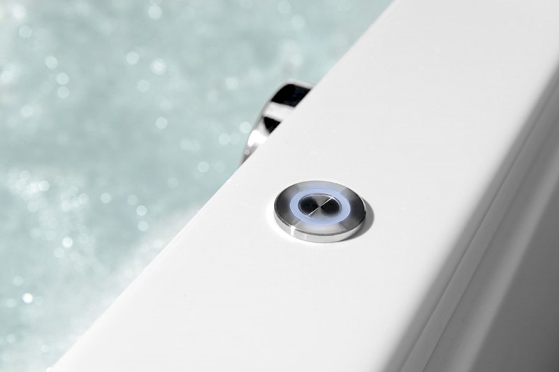 EVIA R hydromasážní vana, 170x100x47cm, Attraction Hydro, chrom 22611.3010