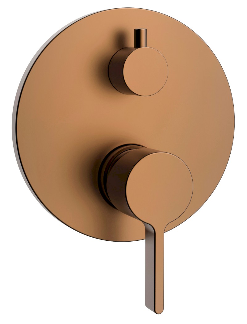 ICONIC podomítková sprchová baterie, 2 výstupy, měď mat AF042PG