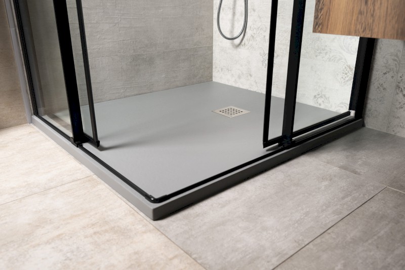 TRENECA vanička z litého mramoru s možností úpravy rozměru, 100x90cm, šedá mat 84306.31