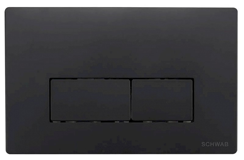 SCHWAB PLUTO ovládací tlačítko, 247x160 mm, černá mat P58-0190-0250